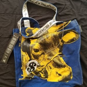 Andy Warhol Cow 1971-New York loop Canvas Tote with tag